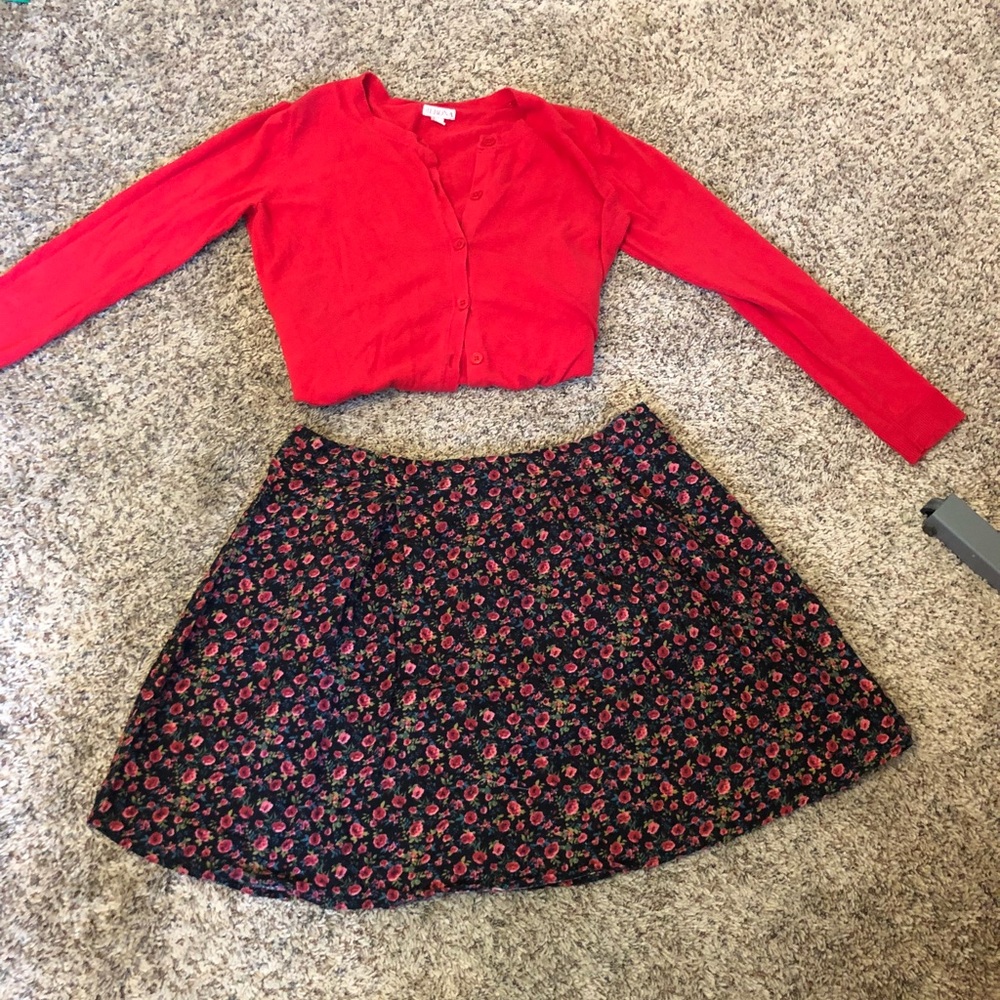 Forever 21 Plus size floral skirt size 1x